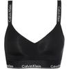 Logo Print V-Neck Bra Women Underwear Black 000QF7059E-6WA