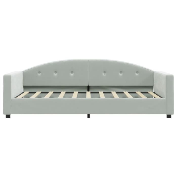 VidaXL Daybed Light Grey 80x200 Cm Velvet 354129