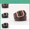 Трендовый Универсальный Женский Ремень из Искусственной Кожи с Шикарной Квадратной Пряжкой-Шпилькой для Повседневной Носки