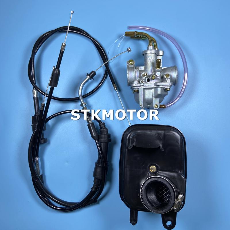 50CC Carburetor Carby With Air Filter Throttle Cable Choke Cable for Yamaha PeeWee PW50 PW 50 PY50 YZinger 50 YZINGER BIKE