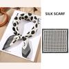 53x53см 100% Шарф из тутового шелка Роскошная квадратная бандана для волос Элегантная повязка на голову Шейный платок Солнцезащитная шаль для женщин
