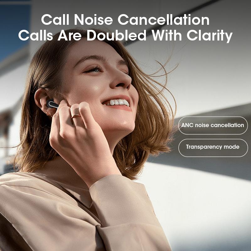 Wireless Earphones Colorful LED Screen TWS Earbuds Touch Active Noise Cancelling Bluetooth Headphones Sports ANC Headset