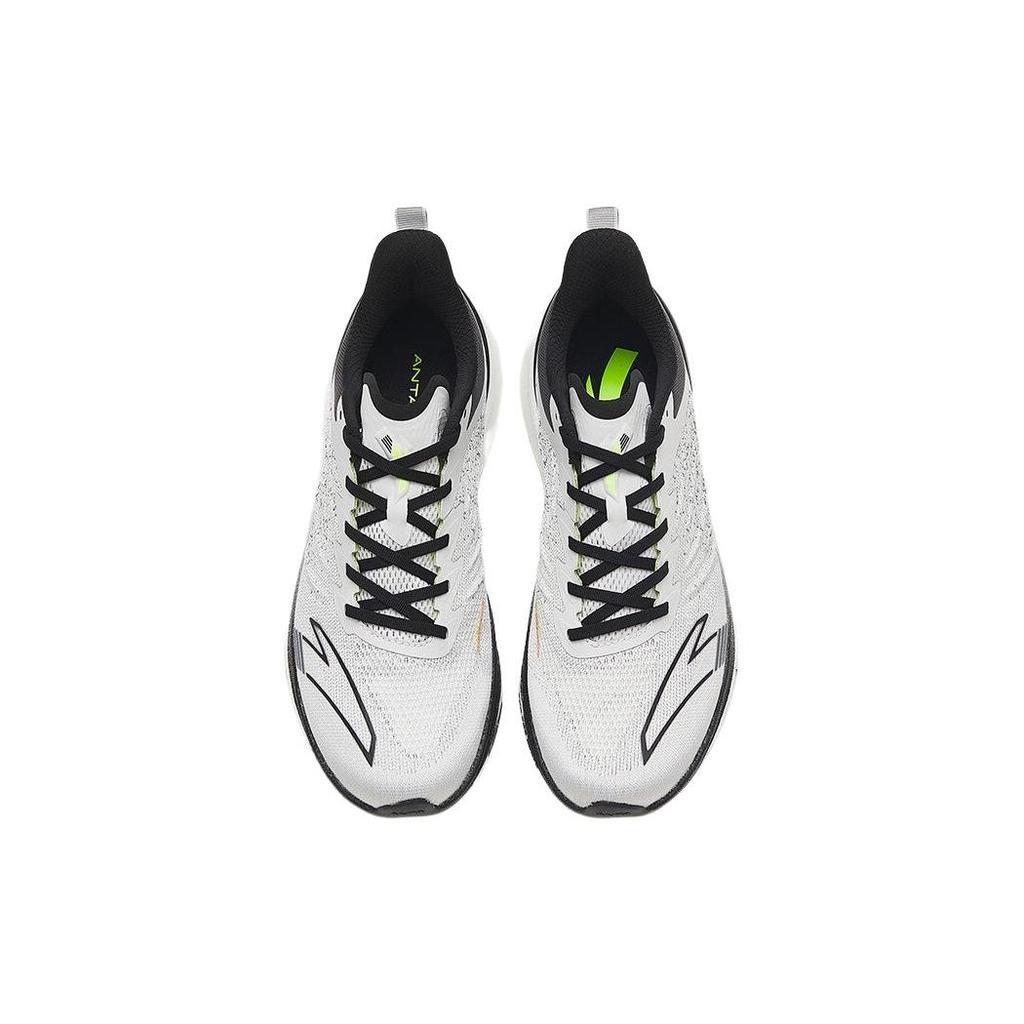 Anta Кроссовки мужские Mach 3.0 Durable Low-Top Running Shoes Black White Gray 112335583-2