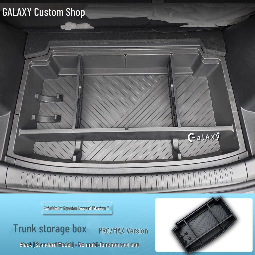 Equation Leopard Titanium 3 Trunk Organizer: Multi-functional, Waterproof Interior Storage Upgrade.