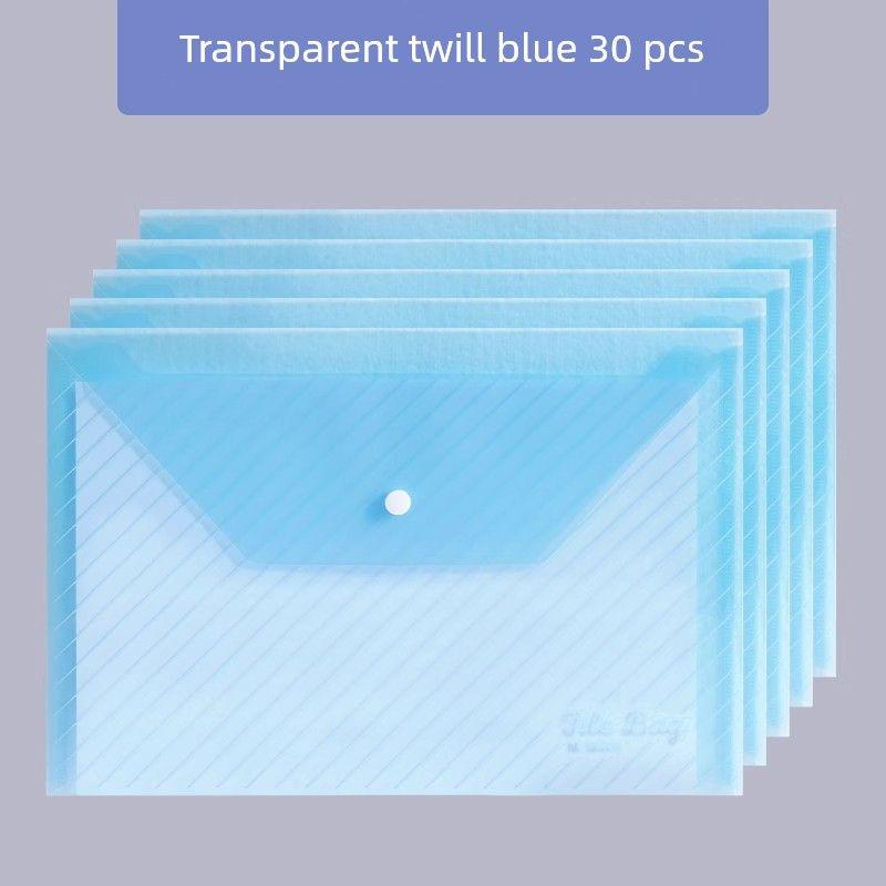 File Bag Large Capacity Plastic Folder Test Paper Storage Bag For Home Certificate Paper Induction Organizing Bag Thickened Diagonal Stripe Folder