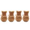 4pcs/set Breathable Thickened Pet Snow Boots Warm Plush Dog Cotton Shoes Wear-Resistant Anti Fouling Winter Dog Boots Activities