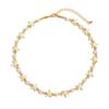 Ingemark Boho Starfish Imitation Pearl Choker Necklace for Men 2025 Trend Goth Adjustable Clavicle Chain Surfers Beach Jewelry