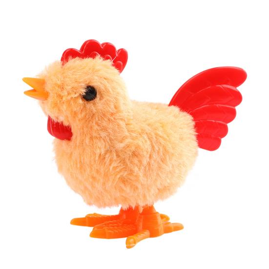 Fashion Funny Portable Plush Toy Walking Wind Up Chick Animal for Kids