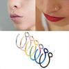 1 PC Hot Sale Fake Septum Colorful Jewelry Non Piercing Nose Ring Stainless Steel