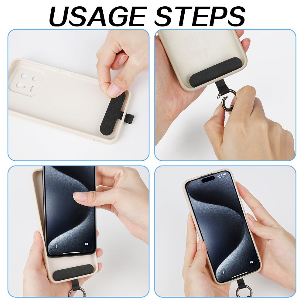 Ремешок для мобильного телефона 2 в 1 с зарядным кабелем, Универсальный зажим для телефона против потери, Поддержка кабеля для передачи данных 480 Мбит/с для смартфонов