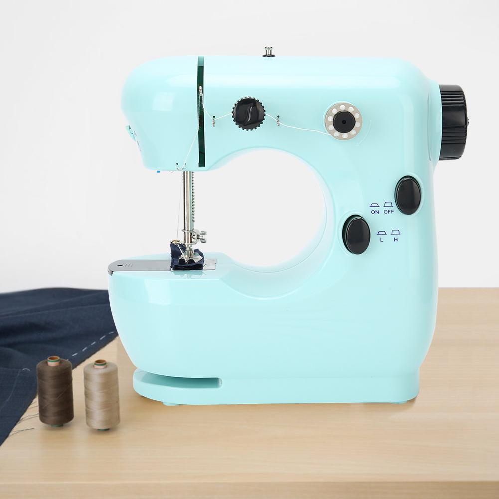 Portable Table Sewing Machine Mending Multifunctional Home DIY Embroidery Tool 100‑240VUS Plug