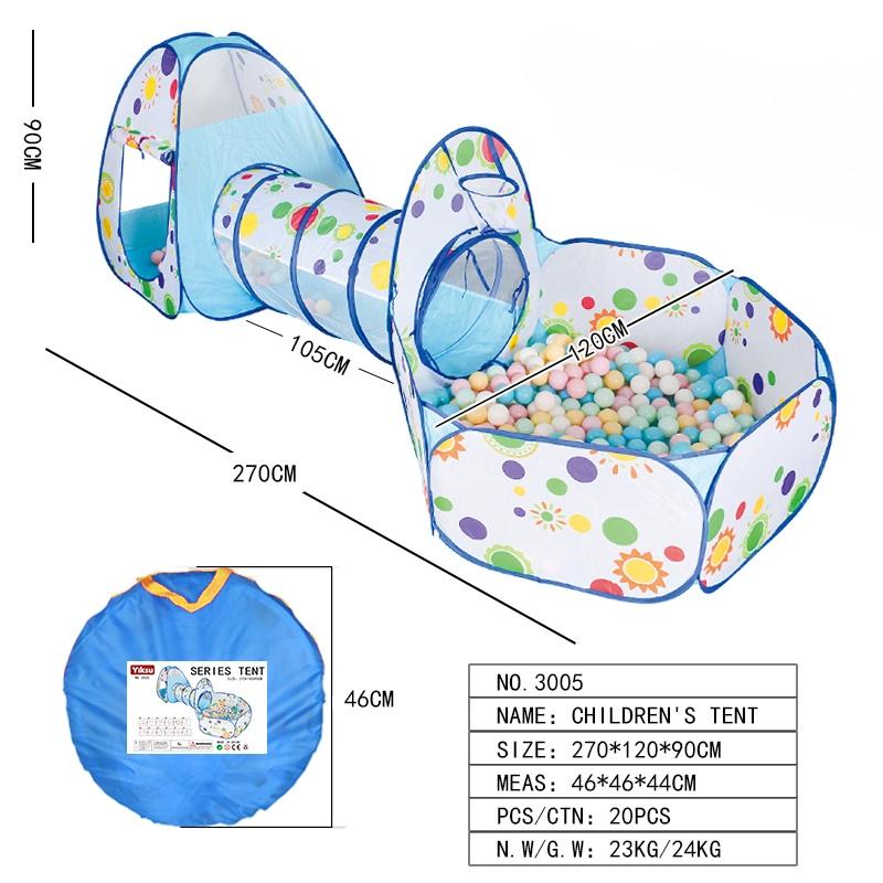 IMBABY 3 In 1 Baby Playpen For Children Indoor Toddler Foldable Playground Portable Infant Play Yard Tent Tunnel Without Ball