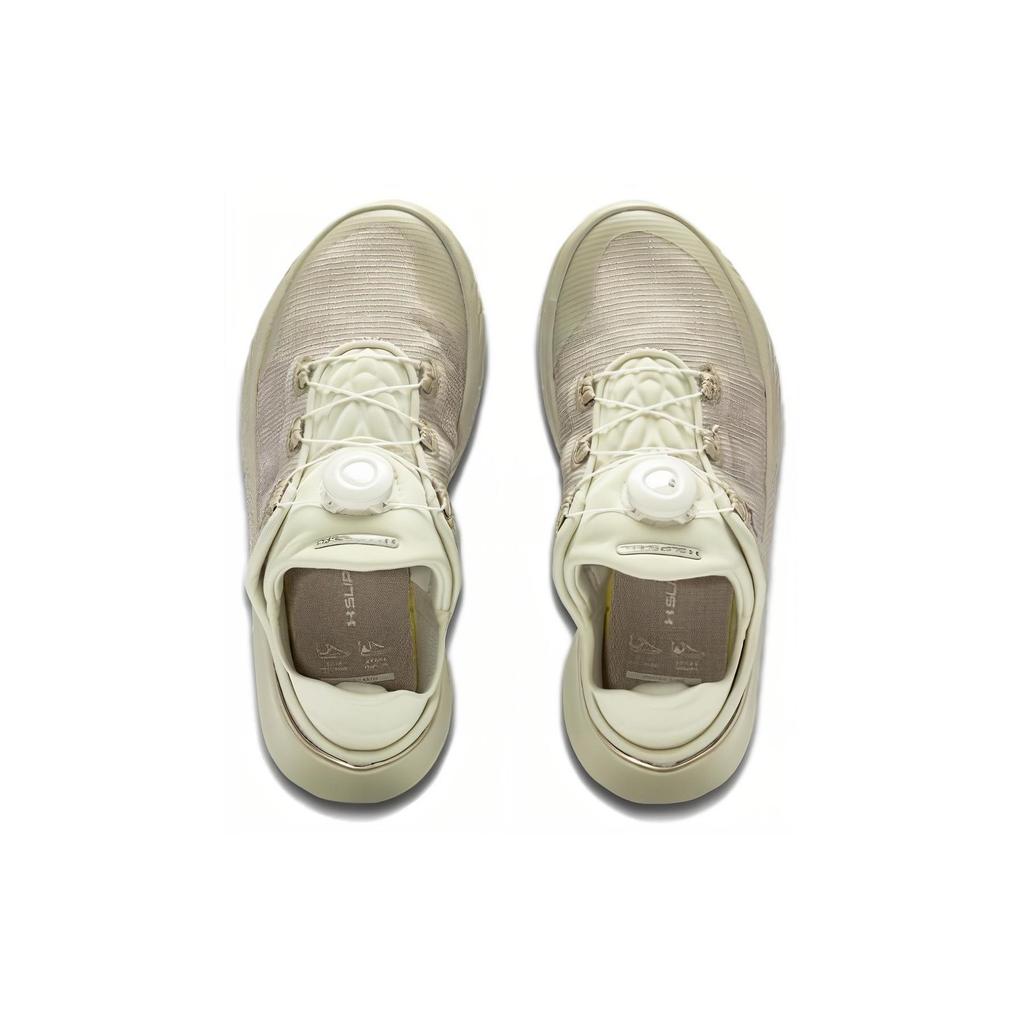 Under Armour Ua Flow Slipspeed Boa Lacing Mesh Cushioning Durable Low Top Casual Running Shoes Women Sneaker Green Gray 3027812-200