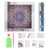 5D Diamond Painting Kit Picture Mandala Flower Living Room DIY Decorative Drawing 30x30cm
