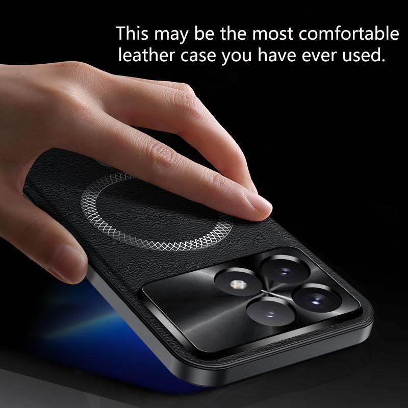 Для POCO X6 X6 Pro кожаный чехол-книжка с полной защитой, магнитный, водонепроницаемый, противоударный, с защитой от отпечатков пальцев