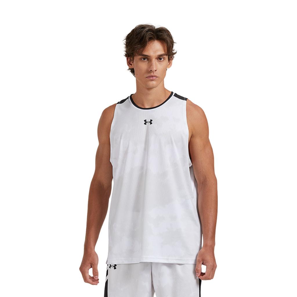 Under Armour Баскетбольная майка унисекс белая 24500105-100