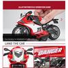 1/12 масштаб Ducati, литая под давлением модель мотоцикла, игрушка, игрушка с откатом со звуком и светом для детей, коллекция подарков для мальчиков и девочек