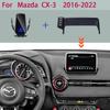 Автомобильный держатель для телефона для Mazda CX-3 CX3 Sport DK 2016 2017 2018-2021 2022 Экранный фиксированный кронштейн для навигации Стенд с беспроводной зарядкой