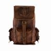 Винтажная коричневая кожаная сумка для ноутбука ручной работы, дорожный походный повседневный рюкзак, рюкзак