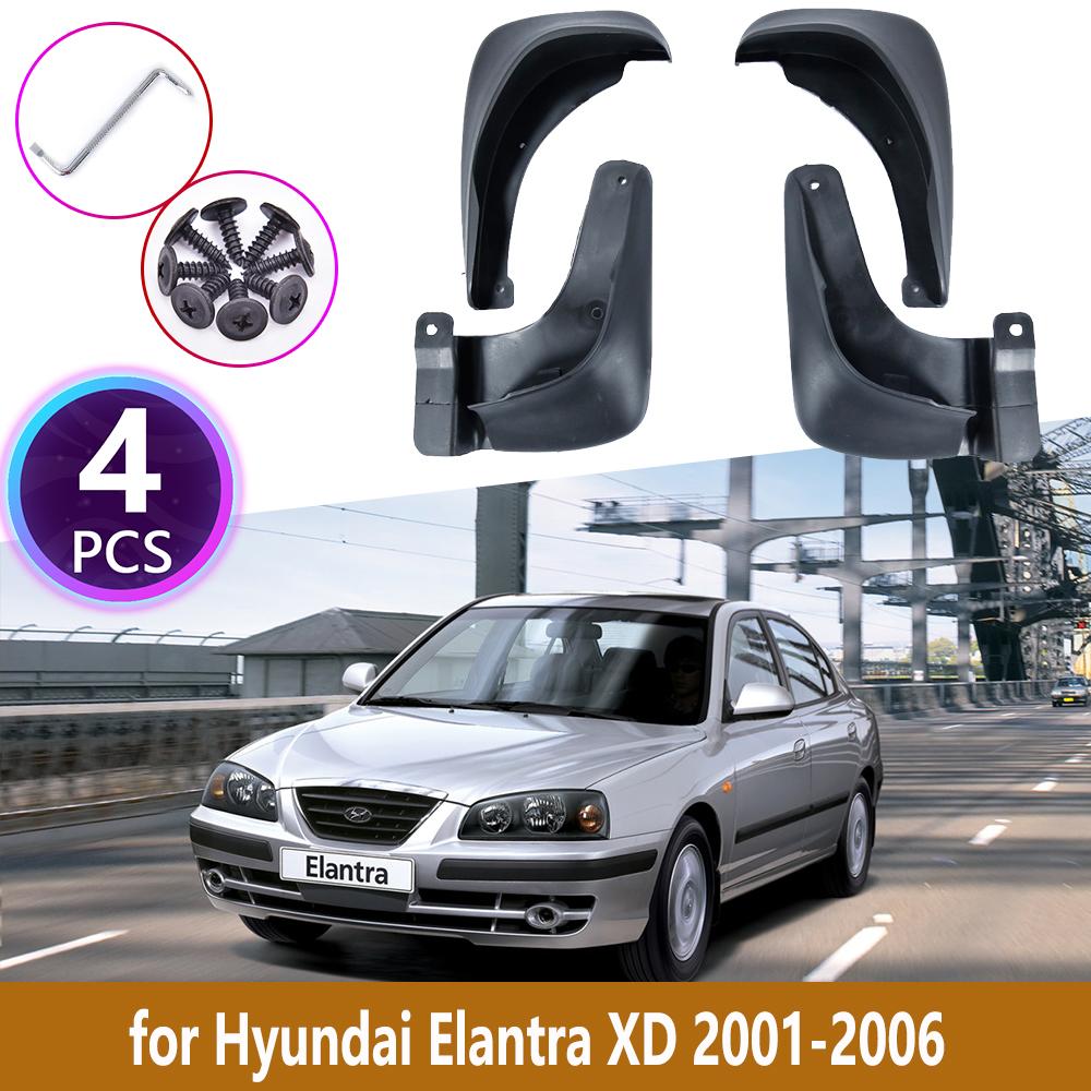 4 шт. автомобильные брызговики для Hyundai Elantra XD 2001 2002 2003 2004 2005 2006 облицовка брызговики брызговики брызговики
