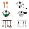 Мебель Ложка Кастрюля Миниатюрная Посуда Имитация Посуды Аксессуары для Кукол Мини Набор Столовых Приборов