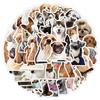 50 Puppy Expression Graffiti Stickers Cute Animal Stickers Skateboard Mobile Phone Computer Waterproof Decorative Stickers