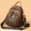 Checkerboard Spring and Summer Women's Versatile Backpack for Women Large Capacity Three-shoulder Bag Multifunctional Casual Backpack