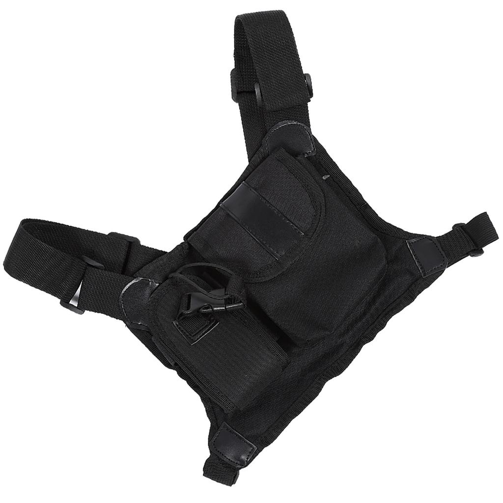 Two Way Radio Chest Pocket Pack Backpack Radio Accessory Pouch Holder Carry Case
