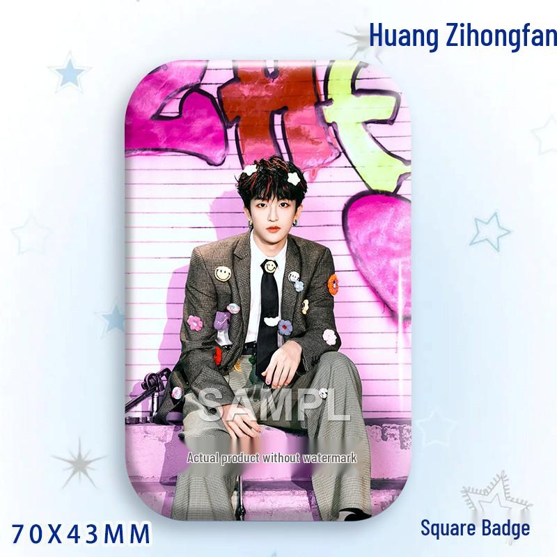 Huang Zihongfan Laser Star Idol Badge Brooch Pendant