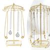 Rotating Jewelry Holder Display Rack Iron Organizer Necklace Earring Storage Shelf