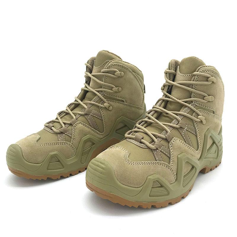 2025 Mid Cut Camouflage Mens Boots Anti-slip Warm Tactical Desert Shoes Women Trekking Mountain Outdoor Train Footwear