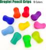 20-Piece water drop silicone pen holder ten-color universal for adults and children ergonomic grip correction writing aid