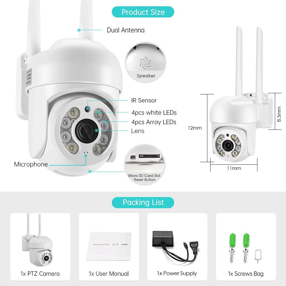 5MP PTZ Wifi камера наружное домашнее видеонаблюдение беспроводные IP камеры HD цветное ночное видение безопасность-защита ICse