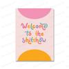 Funny Bathroom Sign Canvas Prints And Posters Welcome To The Shitshow Quote Art for Painting Wall Pictures Bedroom Kitchen Decor No Frame
