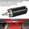 580254044 2L Aluminum High Flow Swirl Fuel Surge Tank AN6 Fitting & 044 External Fuel Pump For Gasoline Pump Gas Race Gas Diesel