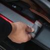 Наклейка на порог автомобиля, устойчивая к царапинам, защитная полоса из углеродного волокна, устойчивая к царапинам, накладка на кромку двери, пленка для бампера автомобиля