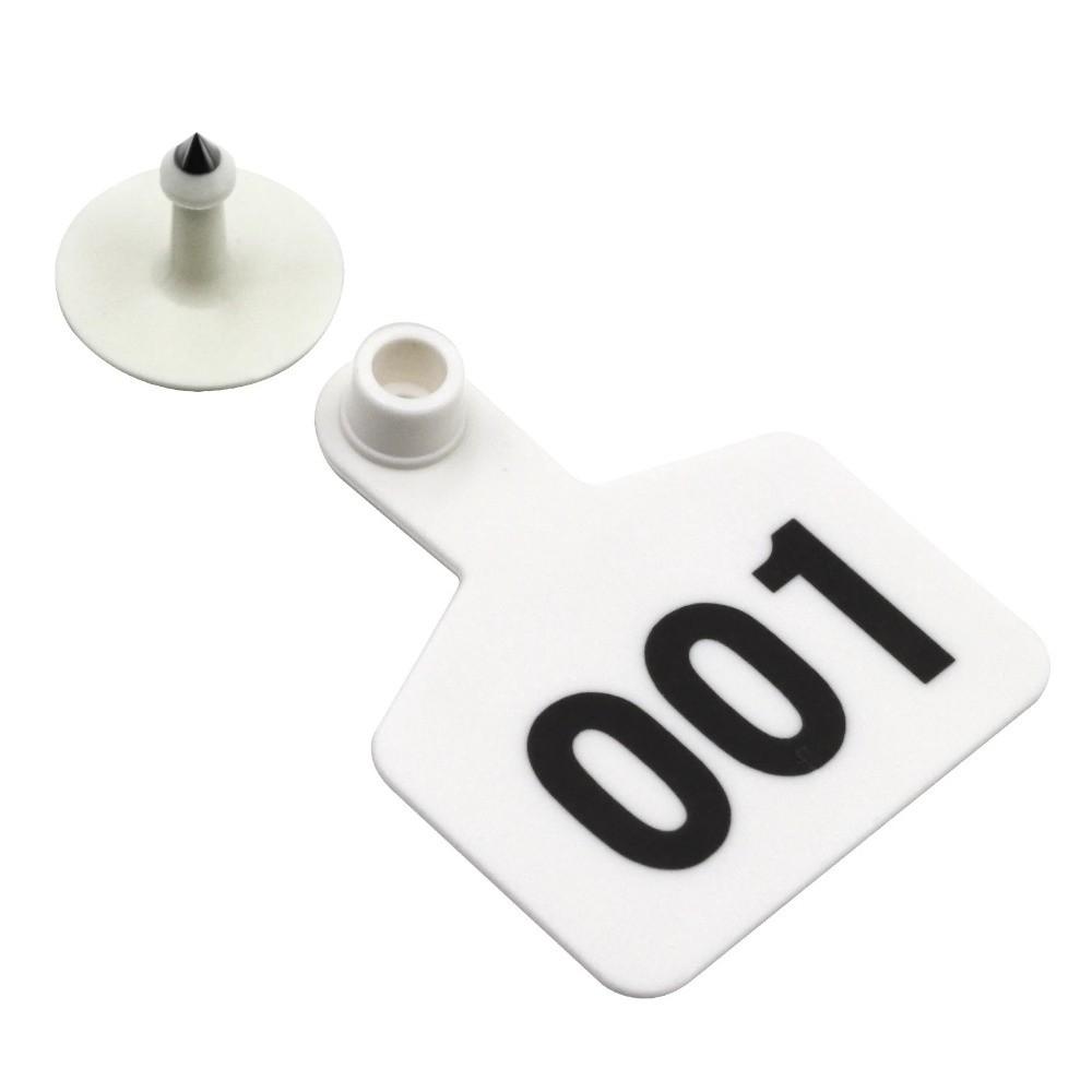 100Pcs 001-100 Numbers Pig Goat Ear Tag Farm Equipment Pig Sheep Ear Sign Cattle Ear Marker Animal