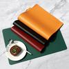 Kitchen Leather Placemat Hotel Restaurant Western Place Mat Rectangular Waterproof Oil-proof Placemat Household Accessories Tool