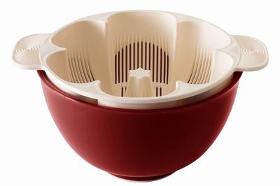 Точилка для риса Sankei, которая позволит вам приготовить вкусный рис, не намочив рук Ginshari Meijin 1 к 5 (для чашек) (глубокий красный цвет)