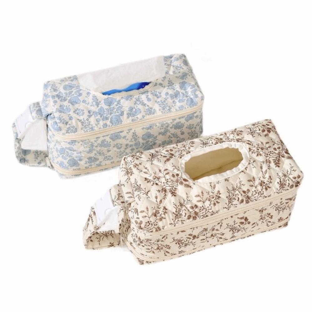 Dual Compartment Baby Wet Wipe Pouch Multifunctional Tissue Dispenser Portable Napkin Holder Car