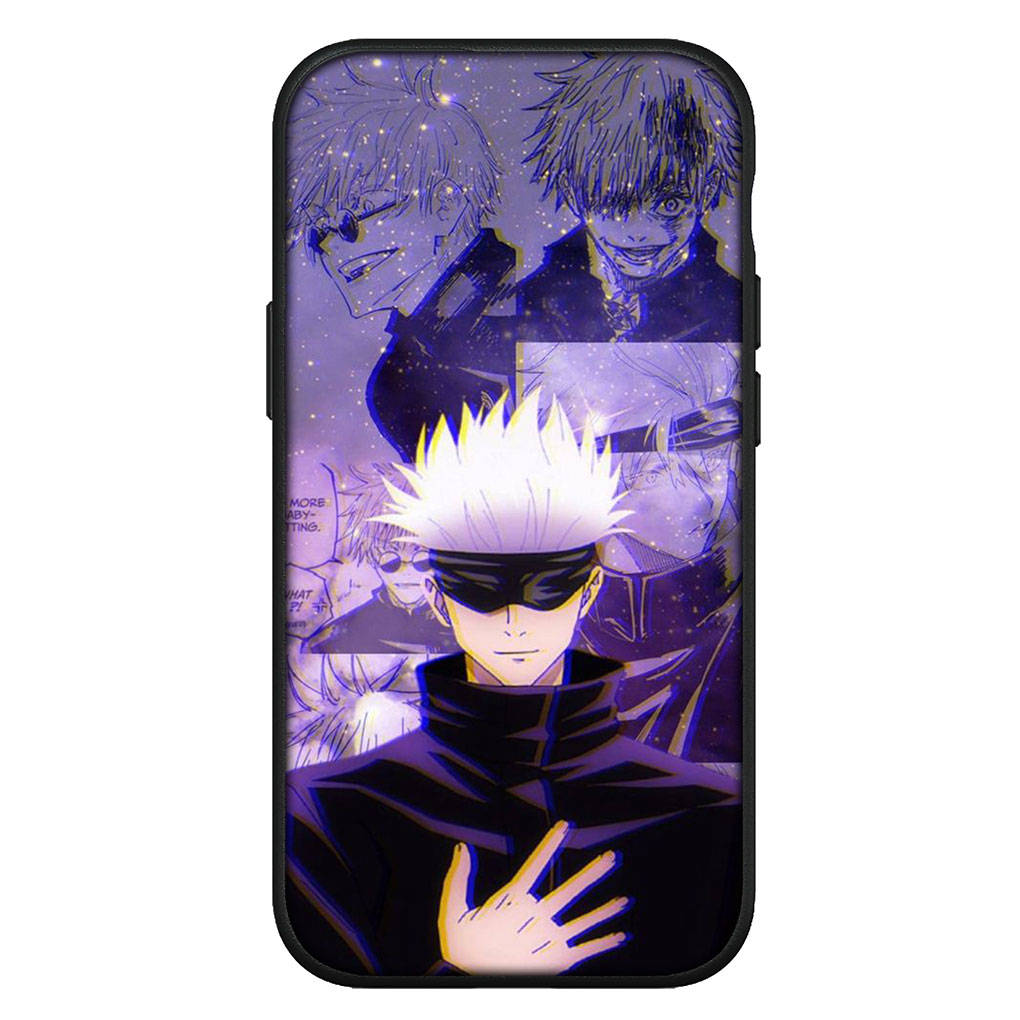 Для iPhone 16 15 Xiaomi Redmi Note 14 13 12 11 Pro Max X 8 16e Samsung Galaxy S25 S24 S23 Moto OPPO Huawei Jujutsu Gojo Satoru Kaisen аниме-чехол для телефона