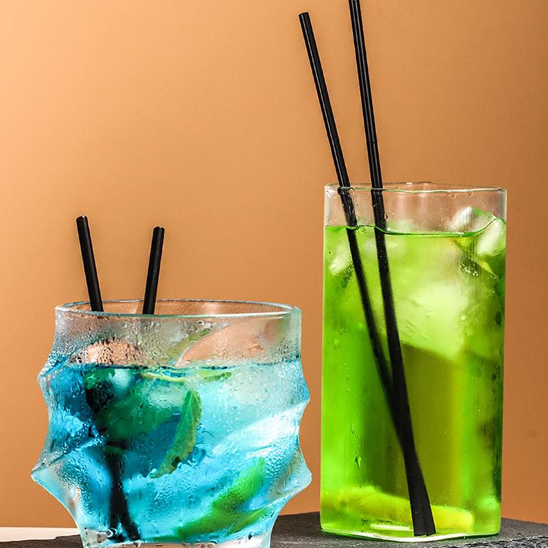 500 шт одноразовые трубочки для коктейлей 21/13 см черные длинные короткие поставки для свадебной вечеринки