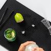 Table Cup Mat Kitchen Pvc Mat Pad For Bar Cocktail Square Bar Coaster with Drainage and Anti-Slip Pad Car Restaurant Coaster
