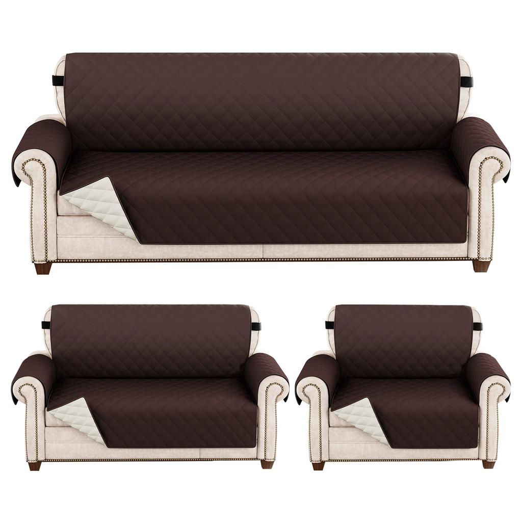 Waterproof Sofa Cover Quilted Anti-wear Couch Covers for Dog Pet Kids Recliner Armchair Furniture 1/2/3/4 Seater Protect