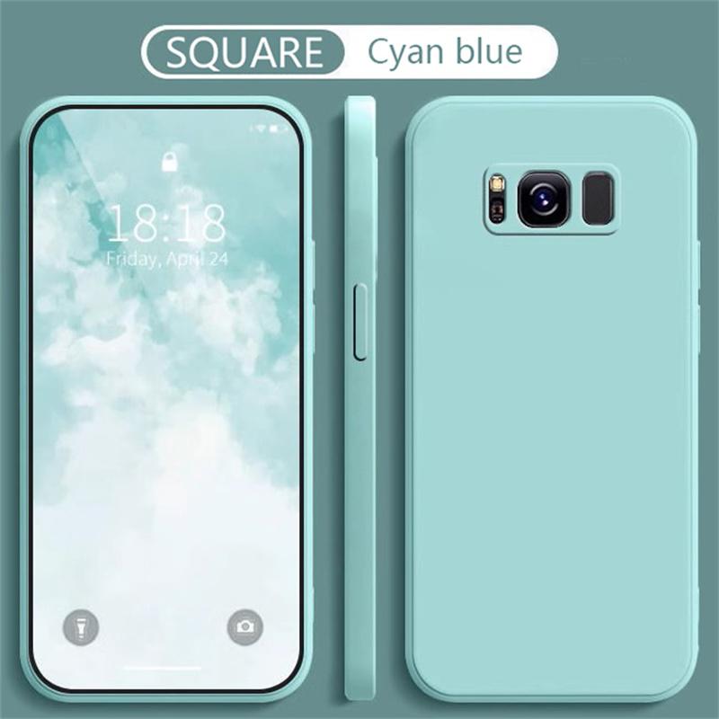 Жидкий силиконовый чехол для телефона Samsung Galaxy S8 S9 S10 Plus Мягкая защитная от ударов задняя крышка с защитой камеры Samsung 8Plus