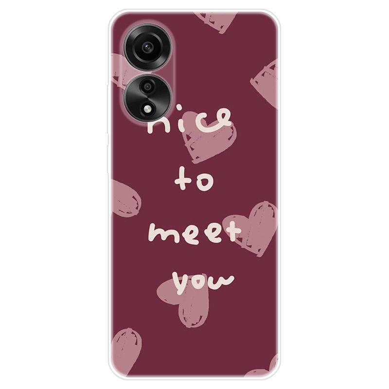 Для OPPO A58 A 58 4G чехол Мягкая силиконовая задняя крышка Мультяшный чехол для телефона Разнообразие