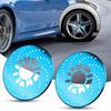 2Pcs Disc Brake Rotor Hollow-out Decorative Bright-colored Brake Cover Car Exterior Accessories for