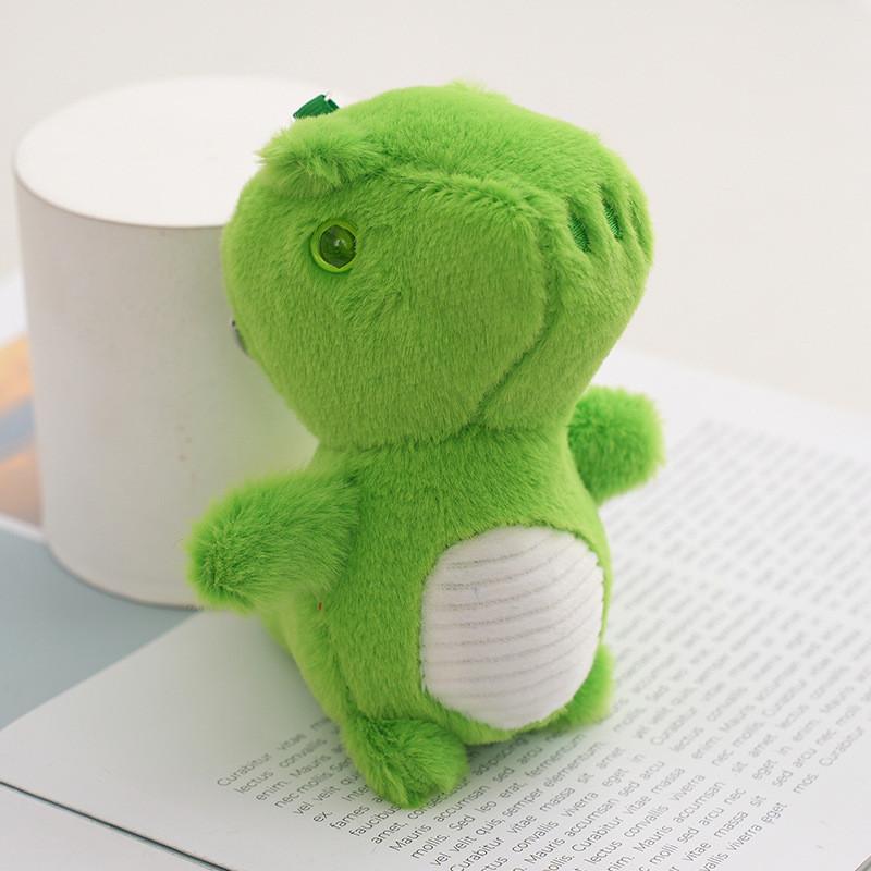Colorful Plush Dinosaur Toy Sweet Keychain Bag Charm Adorable Stuffed Animal