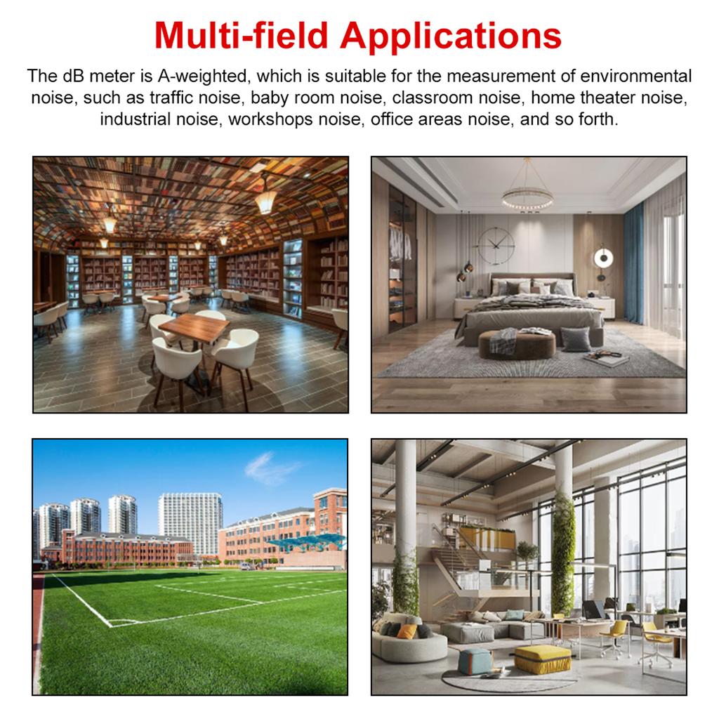 A-взвешенный детектор шума 30-130 дБ, мини-устройство мониторинга децибел, высокоточный измеритель уровня звука