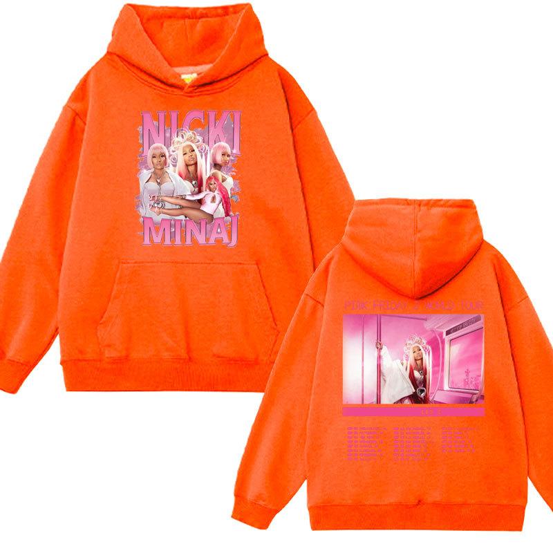 Худи для мужчин Rapper Nicki Minaj Pink Friday 2 World Tour 2024